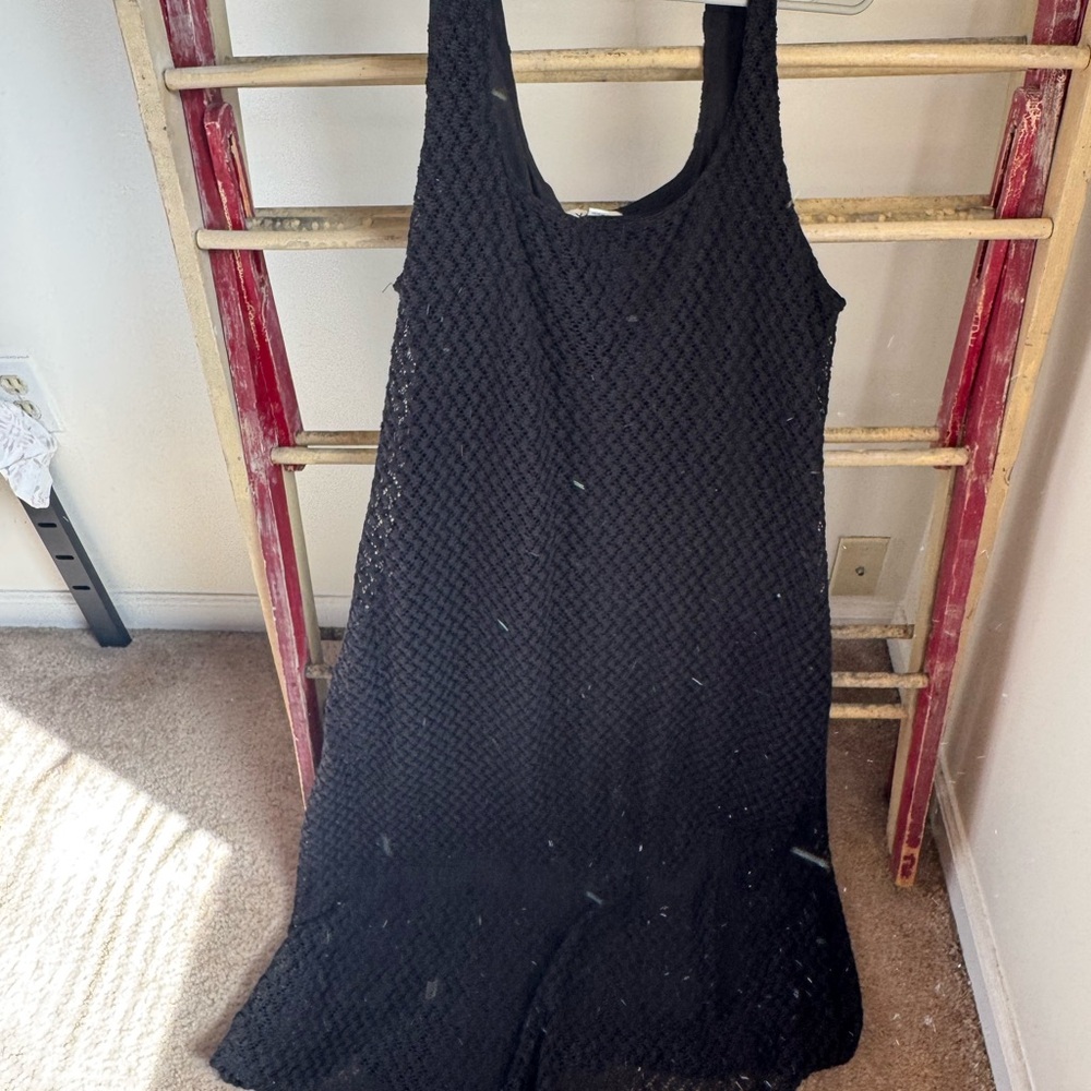 Ava & Viv Black Textured Dress